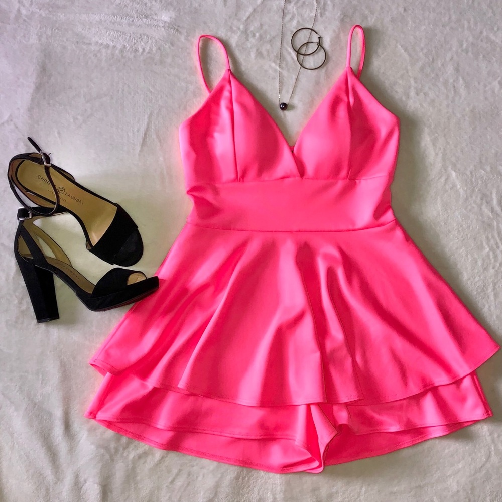 Hot Pink Romper
